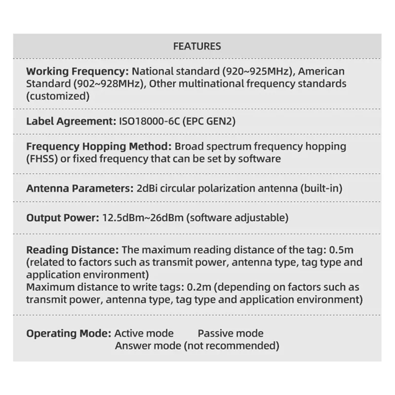 A29F-Ultra High Frequency UHF Reader Writer For ISO18000-6C EPC GEN2 With SDK Development USB 902-928Mhz Desktop Reader
A29F-Ultra High Frequency UHF Reader Writer For ISO18000-6C EPC GEN2 With SDK Development USB 902-928Mhz Desktop Reader