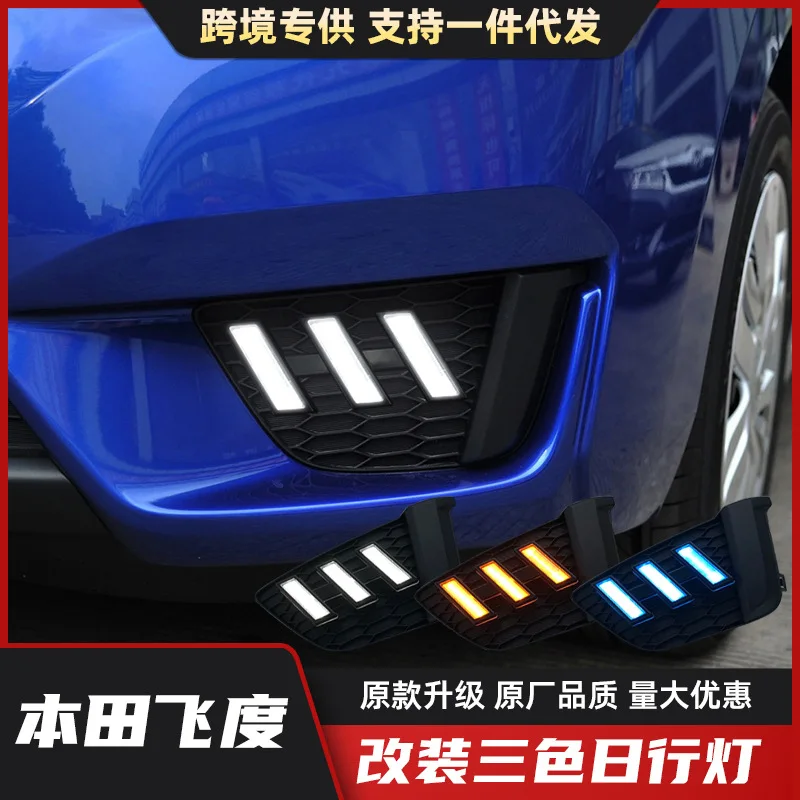 For 2014-2016 Honda Fit Jazz GK5 LED Daytime Running Lights DRL Fog Lights Assembly Body Kit Accessories
For 2014-2016 Honda Fit Jazz GK5 LED Daytime Running Lights DRL Fog Lights Assembly Body Kit Accessories