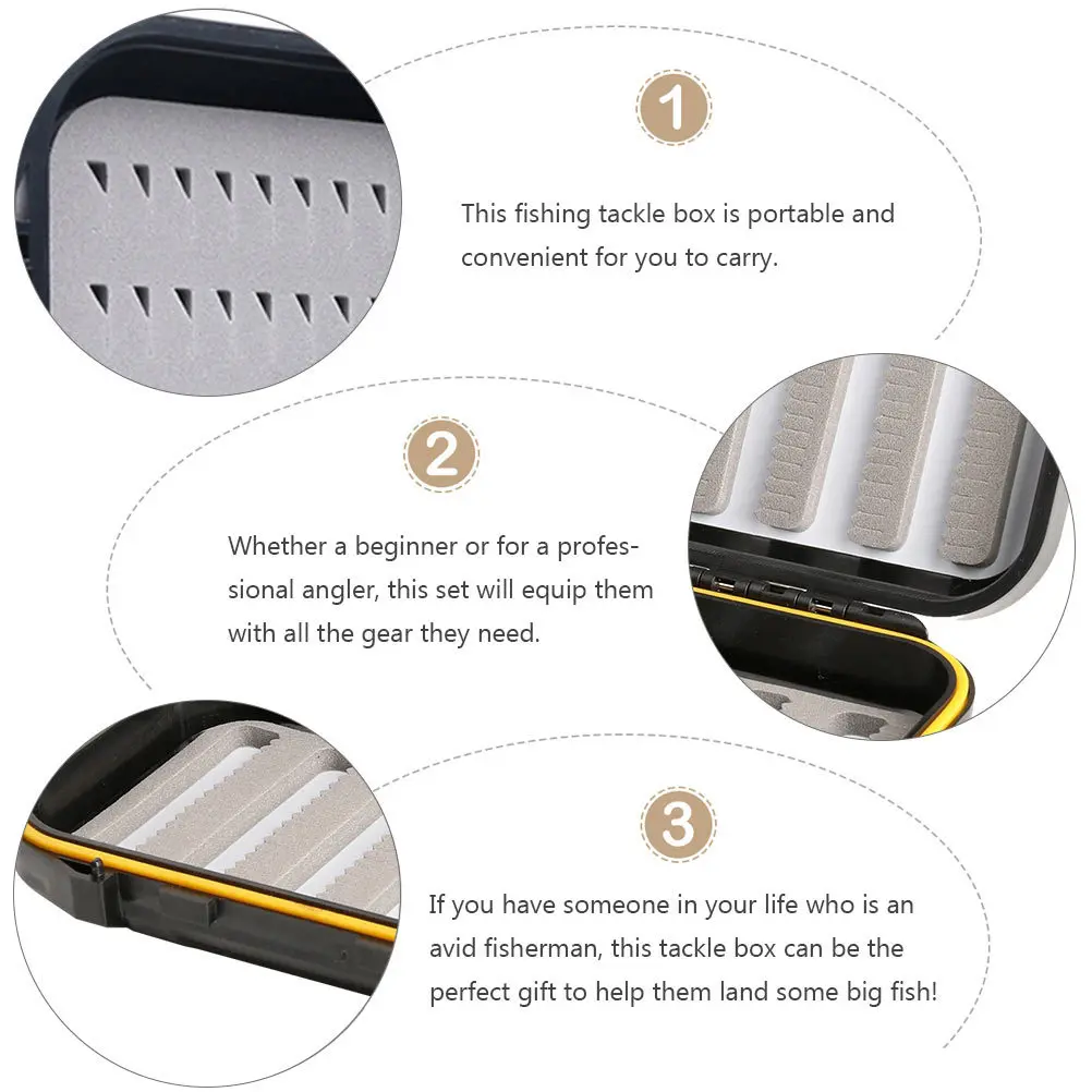 1 pc Waterproof Fishing Tackle Box Portable Lure Hook Storage Case For Saltwater Ice Fly Fishing Fly Box Waterproof Design
1 pc Waterproof Fishing Tackle Box Portable Lure Hook Storage Case For Saltwater Ice Fly Fishing Fly Box Waterproof Design