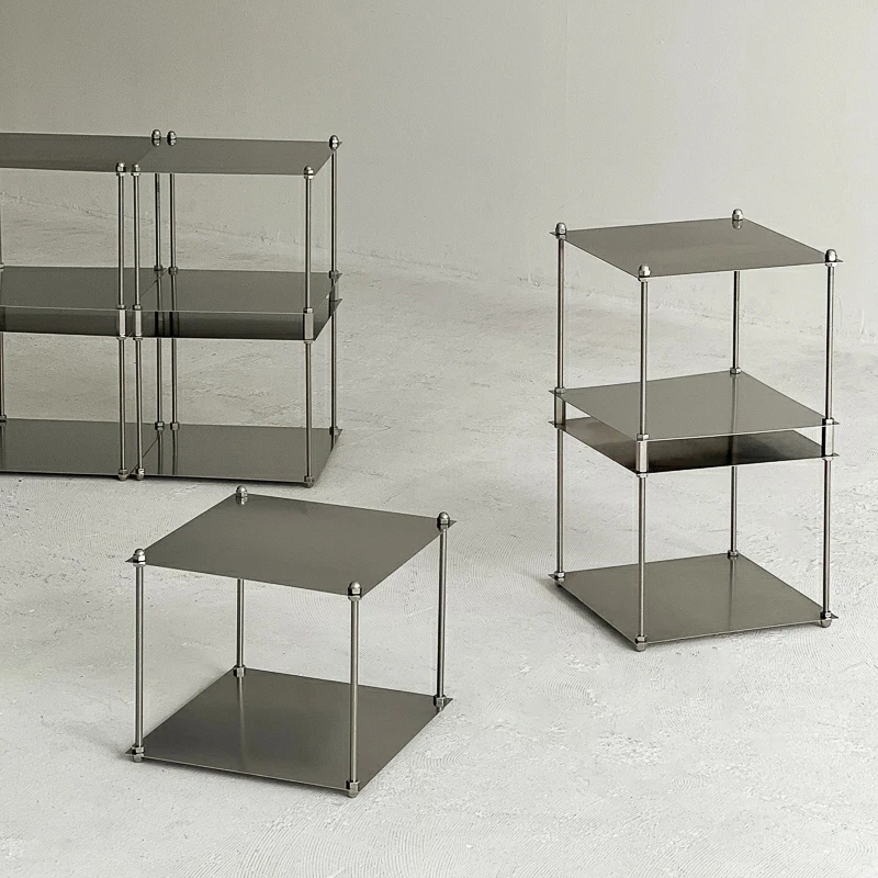 Metal Modular Storage Rack, Free-Standing Stainless Steel Shelf, Side Table, Wall-Edge Organizer,Multi-Purpose Storage for Books
Metal Modular Storage Rack, Free-Standing Stainless Steel Shelf, Side Table, Wall-Edge Organizer,Multi-Purpose Storage for Books
