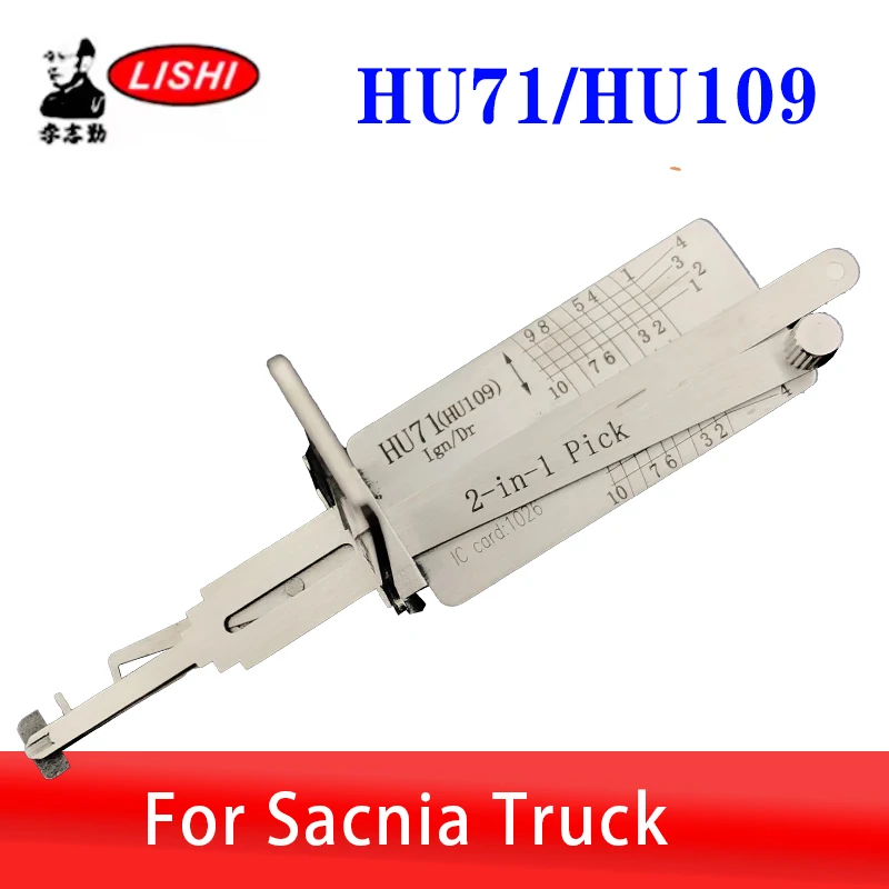 Lishi 2in1 HU71_HU109 Original Decoder Lock Pick tool Locksmiths tool Car Door Opne Tool For Scania
Lishi 2in1 HU71_HU109 Original Decoder Lock Pick tool Locksmiths tool Car Door Opne Tool For Scania