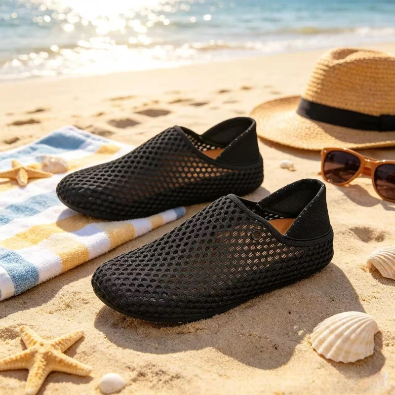 Men's Lightweight Mesh Water Shoes Breathable Slip-on Casual Loafers Non-slip Comfortable Shoes For Outdoor Activities
Men's Lightweight Mesh Water Shoes Breathable Slip-on Casual Loafers Non-slip Comfortable Shoes For Outdoor Activities