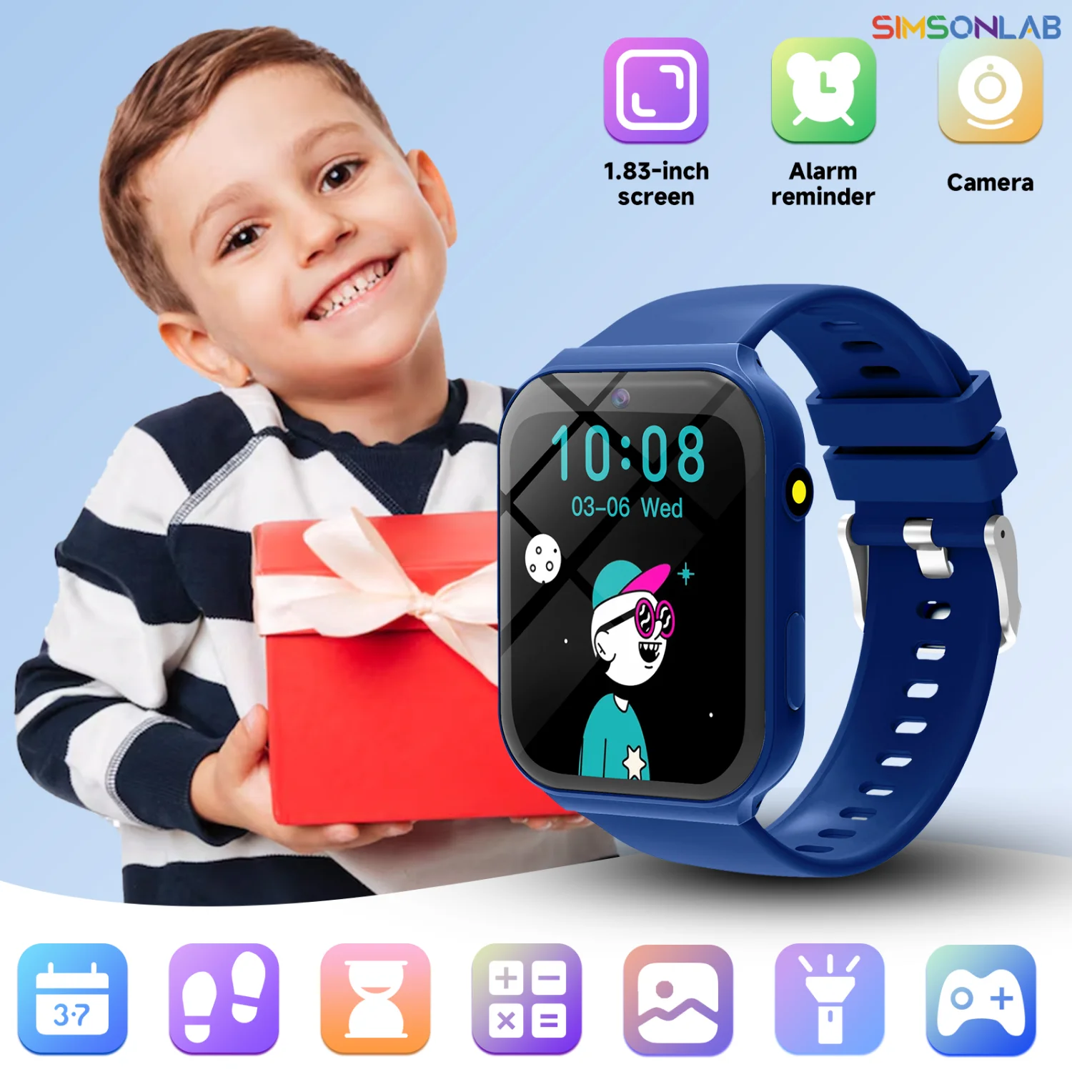 Children's Smartwatch Girl Boy Kids Intelligence Learning Game Sleep Monitoring Step Counter Alarm Flashlight Gifts
Children's Smartwatch Girl Boy Kids Intelligence Learning Game Sleep Monitoring Step Counter Alarm Flashlight Gifts