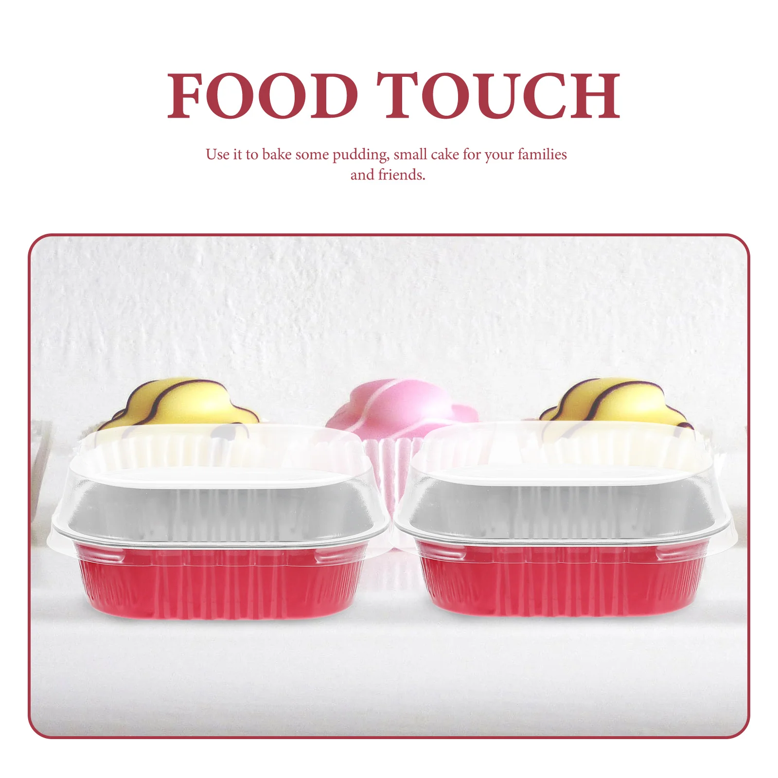 Aluminum Foil Baking Box Household Pudding Cups Multi function Cupcake Containers Food Grade Practical Easy Wash
Aluminum Foil Baking Box Household Pudding Cups Multi function Cupcake Containers Food Grade Practical Easy Wash