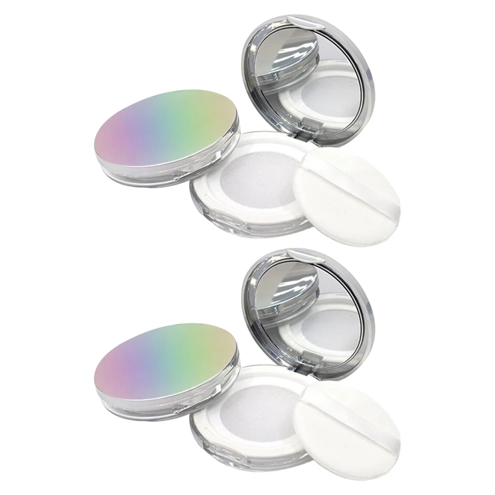 2 PCS Powder Box Stylish Thin Holders Refillable Boxes Simple Makeup Cases Lovely
2 PCS Powder Box Stylish Thin Holders Refillable Boxes Simple Makeup Cases Lovely