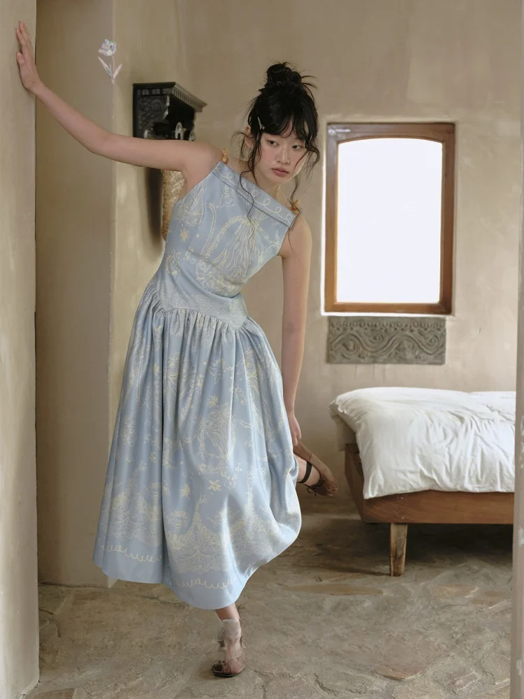 SA Original Romantic Print Lace Knot Color Blo oulder Strap Big Skirt Dr Ele High Waist Polyester Fib...
SA Original Romantic Print Lace Knot Color Blo oulder Strap Big Skirt Dr Ele High Waist Polyester Fib...