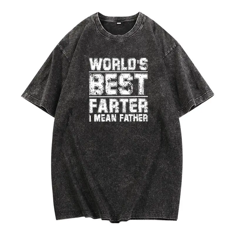 Vintage - Washed T Shirt with Hilarious Twist: 'World's Best Farter I Mean Father' A Retro - Style Tribute to Dads with a La
Vintage - Washed T Shirt with Hilarious Twist: 'World's Best Farter I Mean Father' A Retro - Style Tribute to Dads with a La