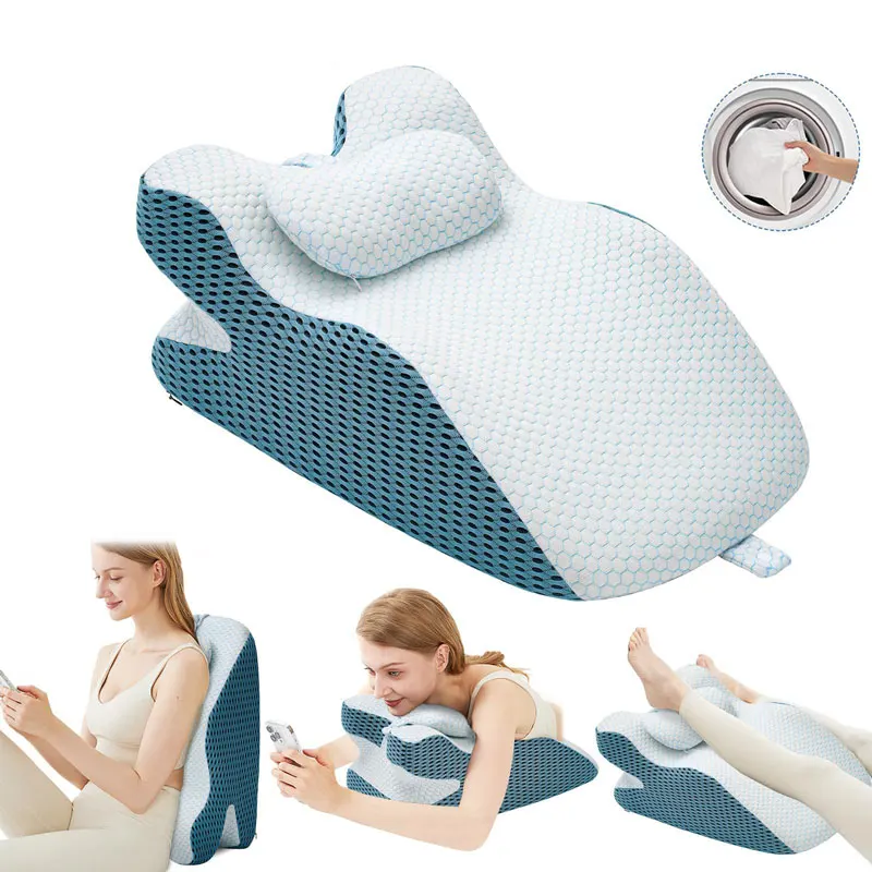 Face Down Bed Pillows Prone Pillow Washable Cover Soft Ergonomic Support Pillow Wedge Pillow for Sleeping Relaxing Reading 
Face Down Bed Pillows Prone Pillow Washable Cover Soft Ergonomic Support Pillow Wedge Pillow for Sleeping Relaxing Reading