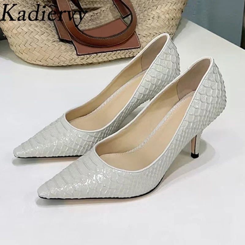 Sexy High Heels Women Pumps Genuine Leather Shallow Shoes Woman Pointed Toe Slip-on Office&Career Thin Heels Women's Shoes
Sexy High Heels Women Pumps Genuine Leather Shallow Shoes Woman Pointed Toe Slip-on Office&Career Thin Heels Women's Shoes