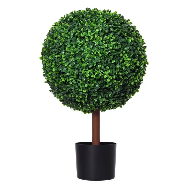 23.5" Artificial Boxwood Topiary Ball Tree, Fake Decorative Plant, Nursery Pot Included for Home, Balcony, Backyard and Garden
23.5" Artificial Boxwood Topiary Ball Tree, Fake Decorative Plant, Nursery Pot Included for Home, Balcony, Backyard and Garden