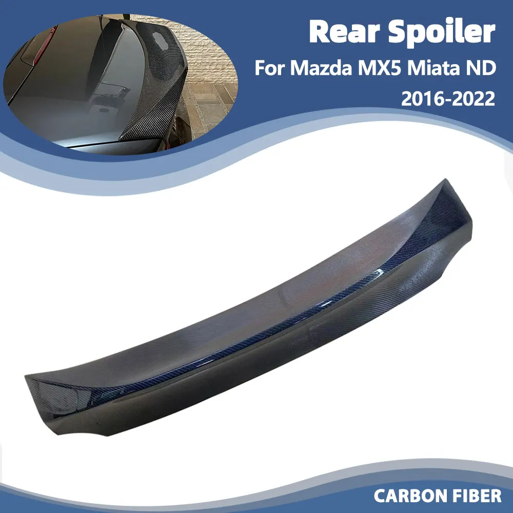 Задний спойлер багажника, спойлер на крыло багажника для Mazda MX5 Miata ND 2016-2022, черный/углеродный спойлер на заднее крыло, сплиттер для губ
Задний спойлер багажника, спойлер на крыло багажника для Mazda MX5 Miata ND 2016-2022, черный/углеродный спойлер на заднее крыло, сплиттер для губ