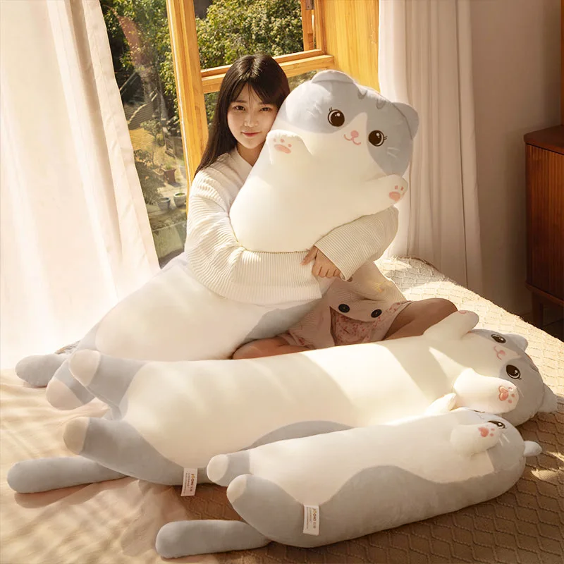 70~110cm Cuddly Long Cat Doll Plush Toy Big Eyes Squishy Animal Kawaii Kitten Grey Pink Plushie Peluche Sleeping Pillow
70~110cm Cuddly Long Cat Doll Plush Toy Big Eyes Squishy Animal Kawaii Kitten Grey Pink Plushie Peluche Sleeping Pillow