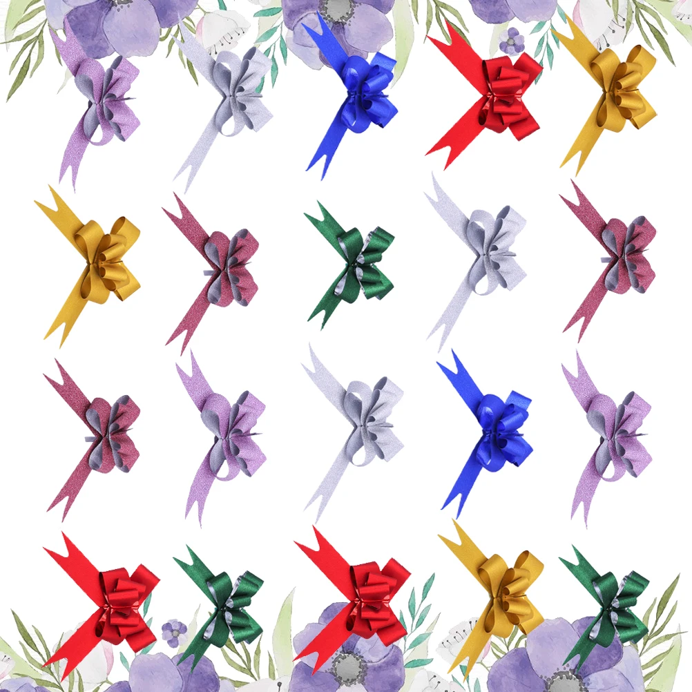 Glitter Pull Christmas Wedding Decoration Gift Packaging Ribbon Assortment String Bows Tie Wine Bottle Tree Decor Bows For Party
Glitter Pull Christmas Wedding Decoration Gift Packaging Ribbon Assortment String Bows Tie Wine Bottle Tree Decor Bows For Party