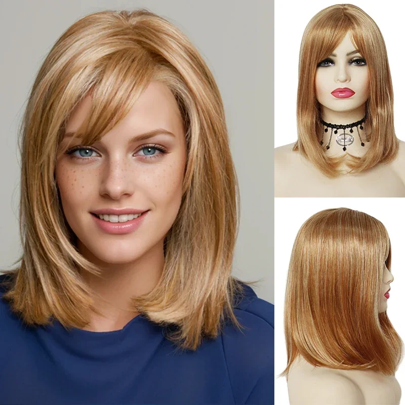 GMIMEGIL Synthetic Blonde Wig with Bangs Natural Hairstyle for Female Straight Hair Daily Halloween Use Halloween Costume Wig
GMIMEGIL Synthetic Blonde Wig with Bangs Natural Hairstyle for Female Straight Hair Daily Halloween Use Halloween Costume Wig