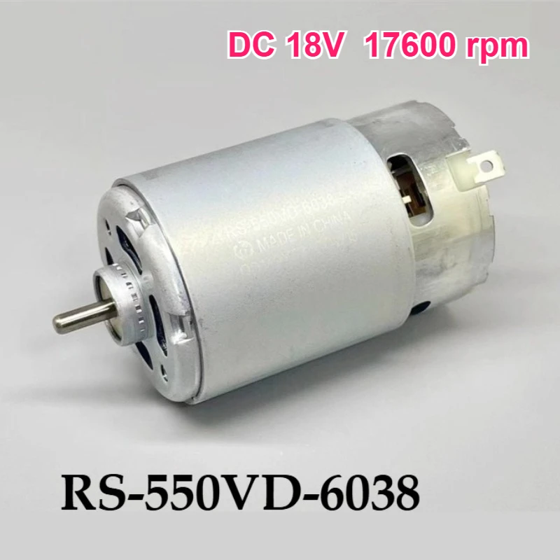 RS-550VD-6038 Электрический двигатель постоянного тока 18 В, высокая скорость, большой крутящий момент, маленькая аккумуляторная дрель-отвертка, высокая скорость, мощность 18 В
RS-550VD-6038 Электрический двигатель постоянного тока 18 В, высокая скорость, большой крутящий момент, маленькая аккумуляторная дрель-отвертка, высокая скорость, мощность 18 В