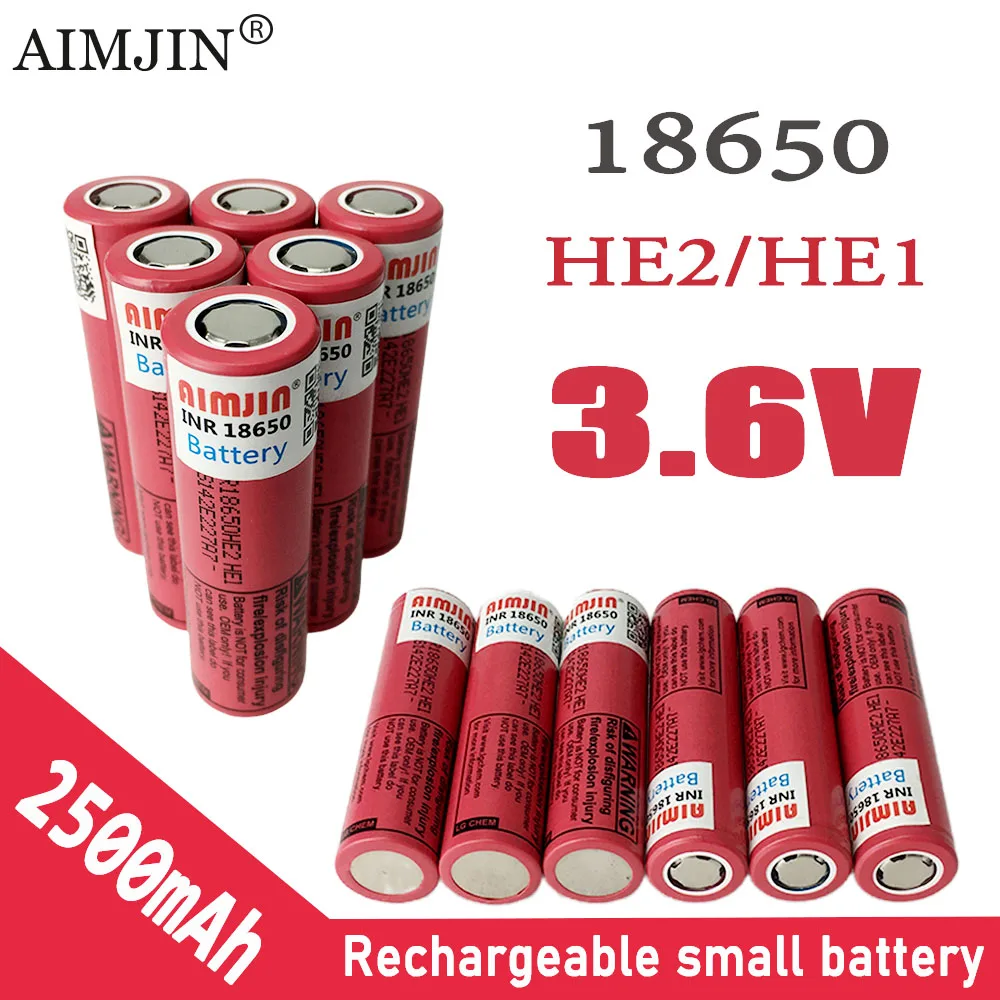 3.7V 2500mAh 18650 HE2 HE1 Rechargeable Li-ion Battery For Us 18650 Toys, Tools, Flashlight Battery Etc
3.7V 2500mAh 18650 HE2 HE1 Rechargeable Li-ion Battery For Us 18650 Toys, Tools, Flashlight Battery Etc