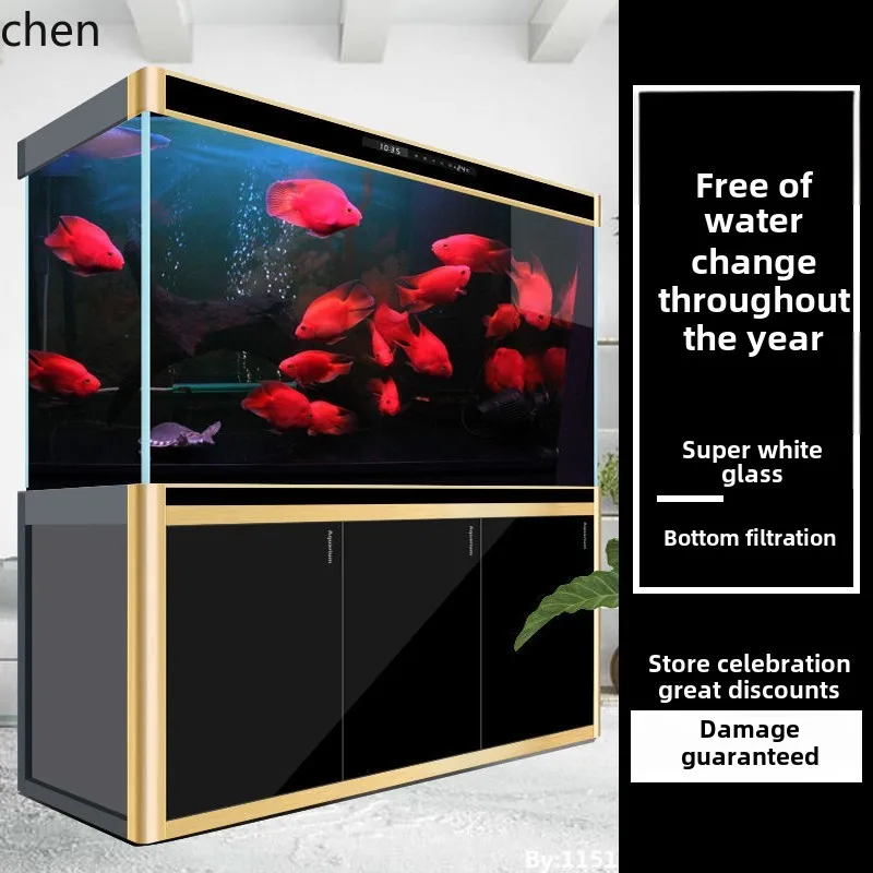 DSA household ultra-white glass water-free ecological bottom filter screen fish tank
DSA household ultra-white glass water-free ecological bottom filter screen fish tank