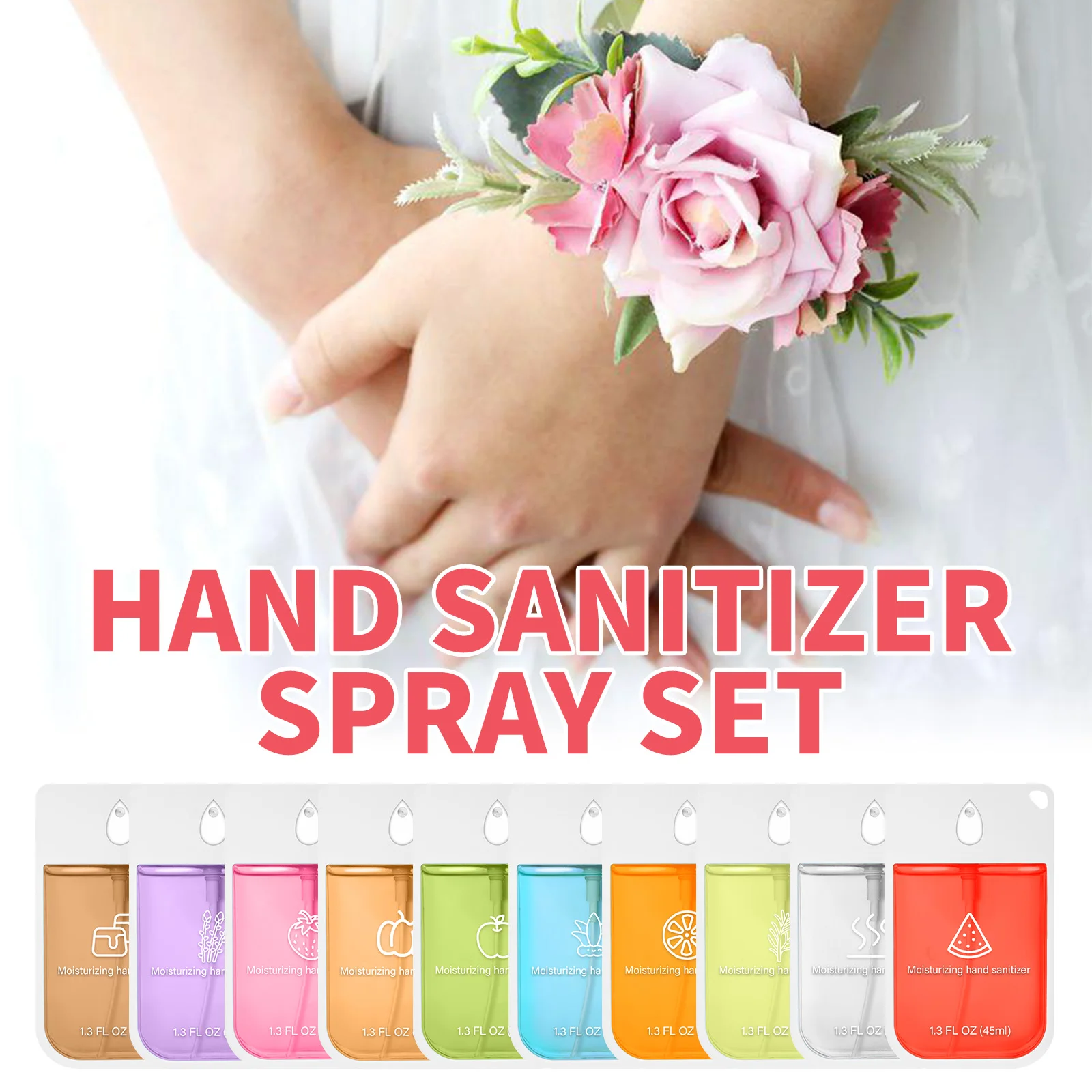 45ML Mini Hand Sanitizer Spray Portable Refillable Hydrating Hand Sanitizer Spray Mild Rinse Free Fragrance Travel Cosmetics
45ML Mini Hand Sanitizer Spray Portable Refillable Hydrating Hand Sanitizer Spray Mild Rinse Free Fragrance Travel Cosmetics