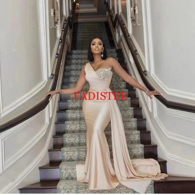 New Arrival Sexy One Shoulder Pleat Prom Dresses Mermaid Long Party Gowns Vestidos De Mujer Elegantes Para Fiesta
New Arrival Sexy One Shoulder Pleat Prom Dresses Mermaid Long Party Gowns Vestidos De Mujer Elegantes Para Fiesta