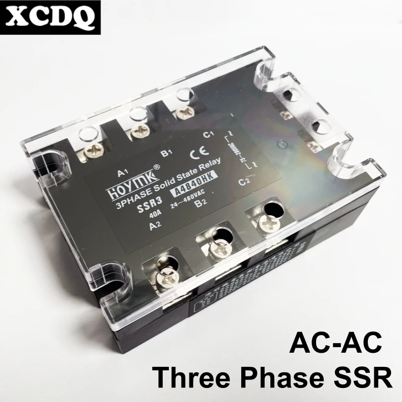 3 Phase Solid State Relay AC to AC 75-280V Input 24-480V Load 110 Volt Power Rele 220V 230V Voltage Control Relay 10-100A
3 Phase Solid State Relay AC to AC 75-280V Input 24-480V Load 110 Volt Power Rele 220V 230V Voltage Control Relay 10-100A