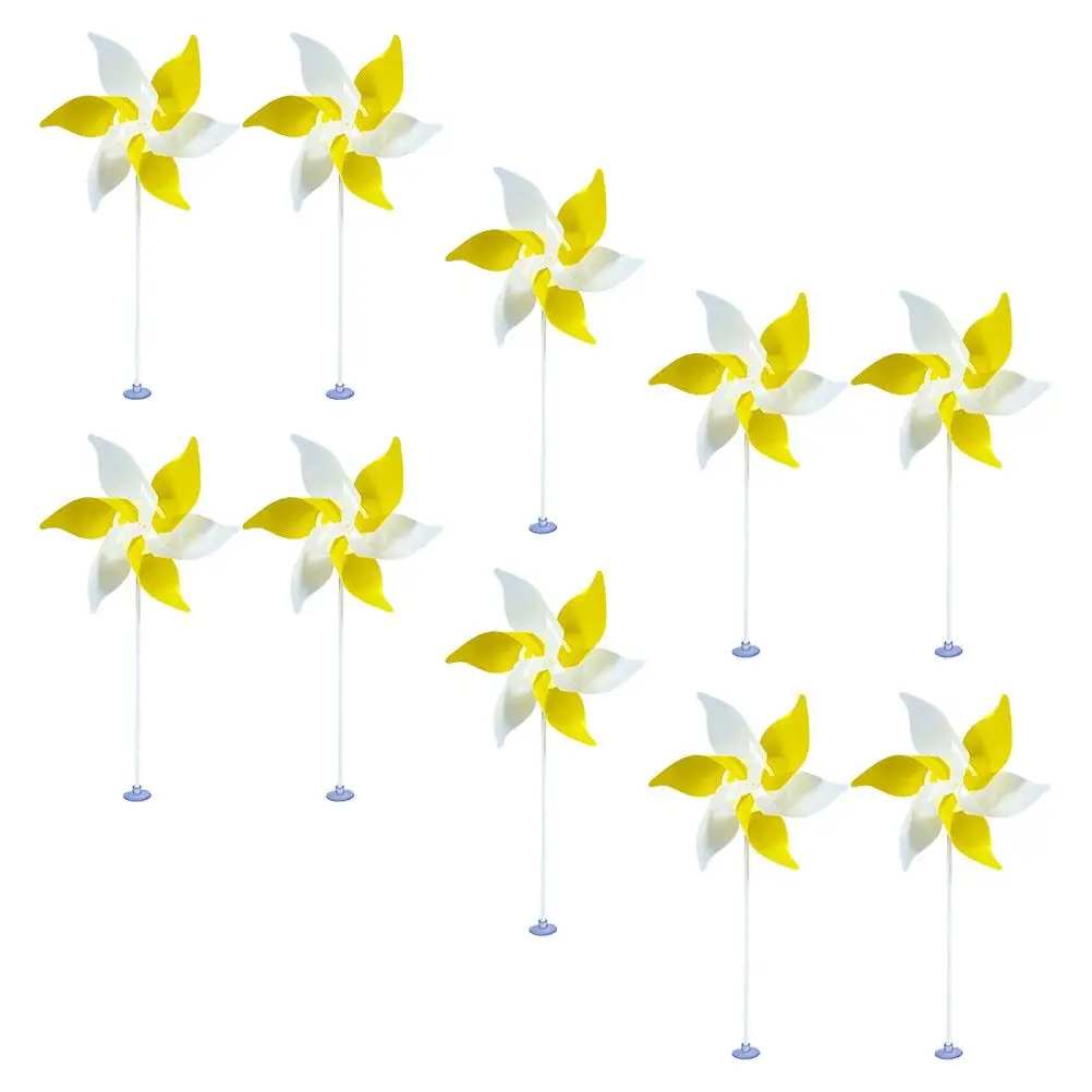 10Pcs Windmill Pin Wheels For Garden Desk Pinwheel Desk H held Pinwheel Garden Party Favor Yellow White Double Color
10Pcs Windmill Pin Wheels For Garden Desk Pinwheel Desk H held Pinwheel Garden Party Favor Yellow White Double Color