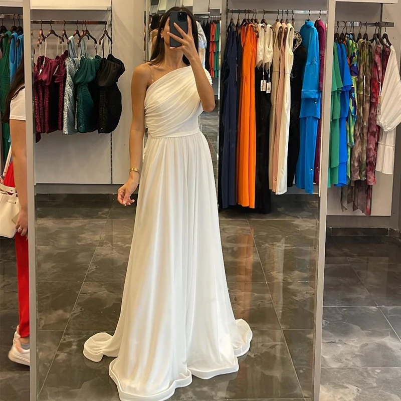 Eightree Sexy Wedding Dresses White One Shoulder A-Line Bride Dress 2022 Bobo Beach Chiffon Wedding Evening Prom Gowns Plus Size
Eightree Sexy Wedding Dresses White One Shoulder A-Line Bride Dress 2022 Bobo Beach Chiffon Wedding Evening Prom Gowns Plus Size