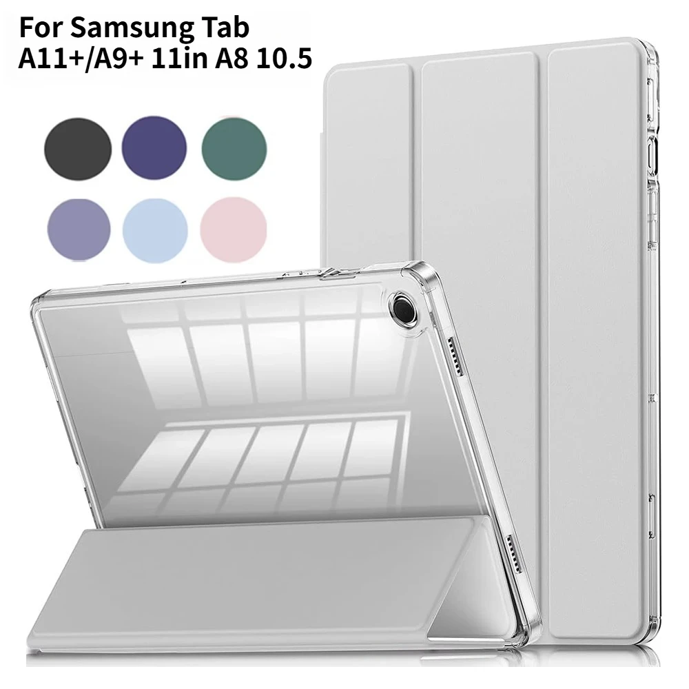 Unisex Clear Three-fold Crystal Tablet Case for Samsung Tab A11 8.7in A9+ A11+ 11in A8 10.5in Shockproof Auto Sleep/Wake Cover
Unisex Clear Three-fold Crystal Tablet Case for Samsung Tab A11 8.7in A9+ A11+ 11in A8 10.5in Shockproof Auto Sleep/Wake Cover