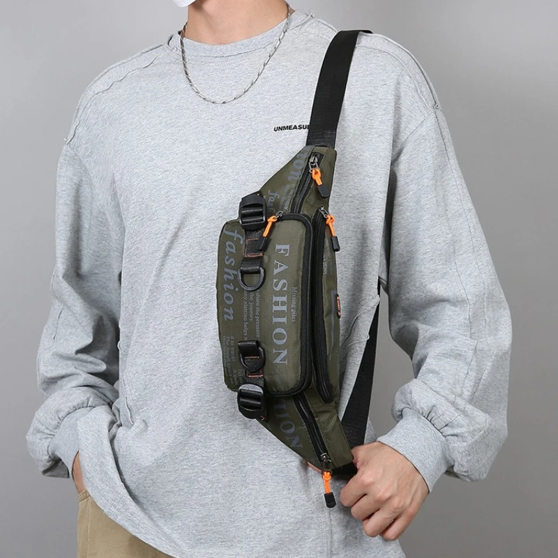 New Outdoor Men's Waist Pack Trendy Fashion chest Bag Waterproof Nylon Cloth Oblique Span Bag Men
New Outdoor Men's Waist Pack Trendy Fashion chest Bag Waterproof Nylon Cloth Oblique Span Bag Men