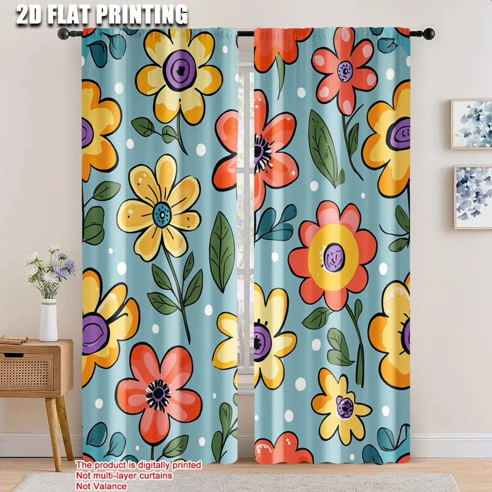 2pcs, 2D flat printing Curtain Cute sunflower flowers Versatile Durable Polyester,Without Electricity Family Party for
2pcs, 2D flat printing Curtain Cute sunflower flowers Versatile Durable Polyester,Without Electricity Family Party for