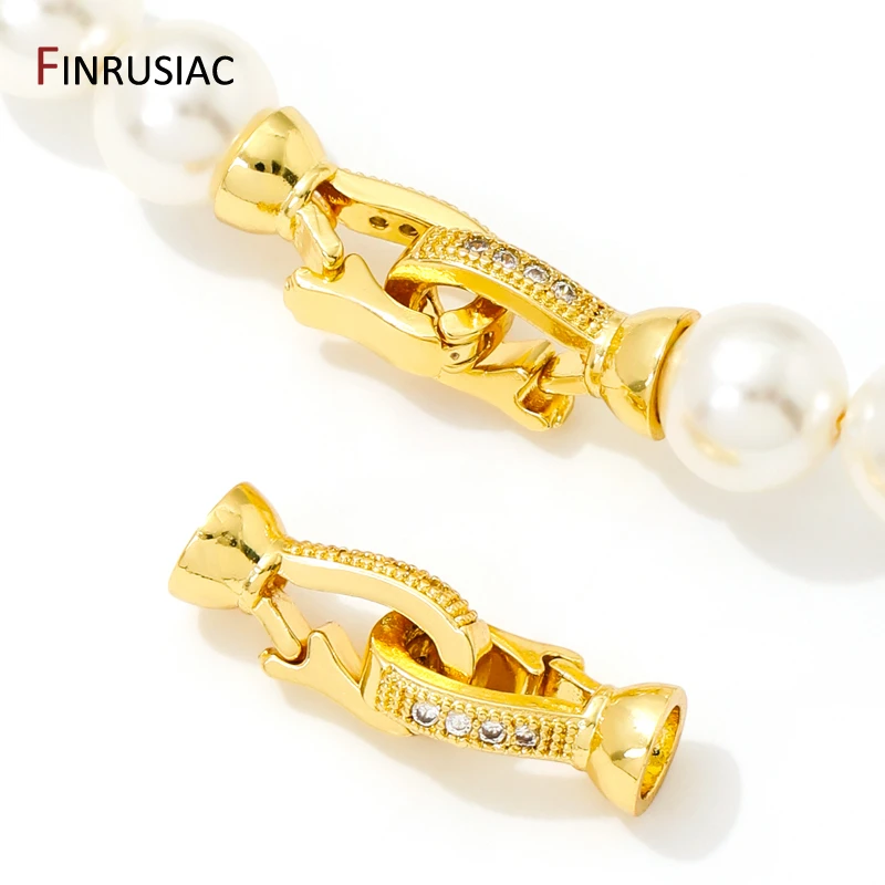 18K Gold Plated Brass Fastener Lock Closure Clasps,Zircon Clasps Connector For DIY Needlework Pearl Jewelry Making Supplies
18K Gold Plated Brass Fastener Lock Closure Clasps,Zircon Clasps Connector For DIY Needlework Pearl Jewelry Making Supplies