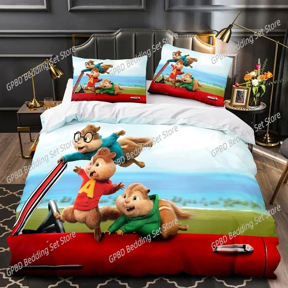 Cartoon Chipmunks Alvin 3D NEW Duvet Cover Pillowcase Bedding Set Adult Boy Girl Bedroom Decoration Children Single Double Large
Cartoon Chipmunks Alvin 3D NEW Duvet Cover Pillowcase Bedding Set Adult Boy Girl Bedroom Decoration Children Single Double Large