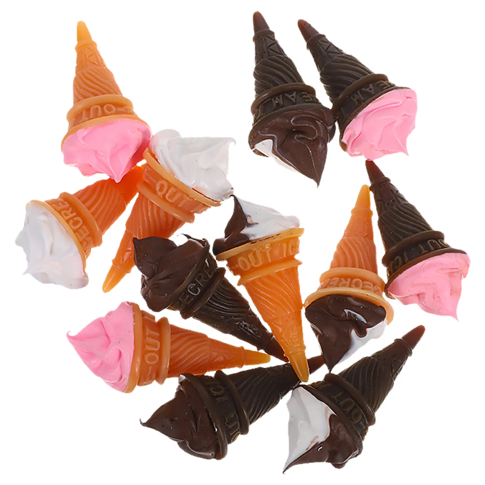 12Pcs Tiny Ice Cream Cones Mini Resin Desserts for Dollhouse Decor Simulation Kitchen Accessories Creative Play Setup
12Pcs Tiny Ice Cream Cones Mini Resin Desserts for Dollhouse Decor Simulation Kitchen Accessories Creative Play Setup