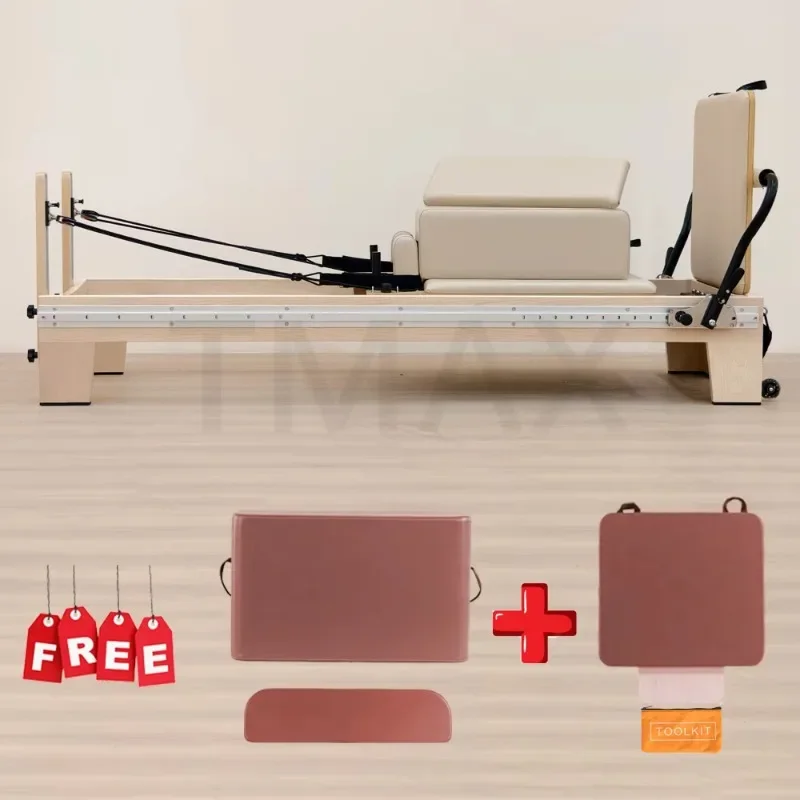 DZ132-3S Maple Wood Pilates Reformer Bed Exercise Training Yoga Trainer Workouts Studio Factory Pilates Reformer Bed
DZ132-3S Maple Wood Pilates Reformer Bed Exercise Training Yoga Trainer Workouts Studio Factory Pilates Reformer Bed