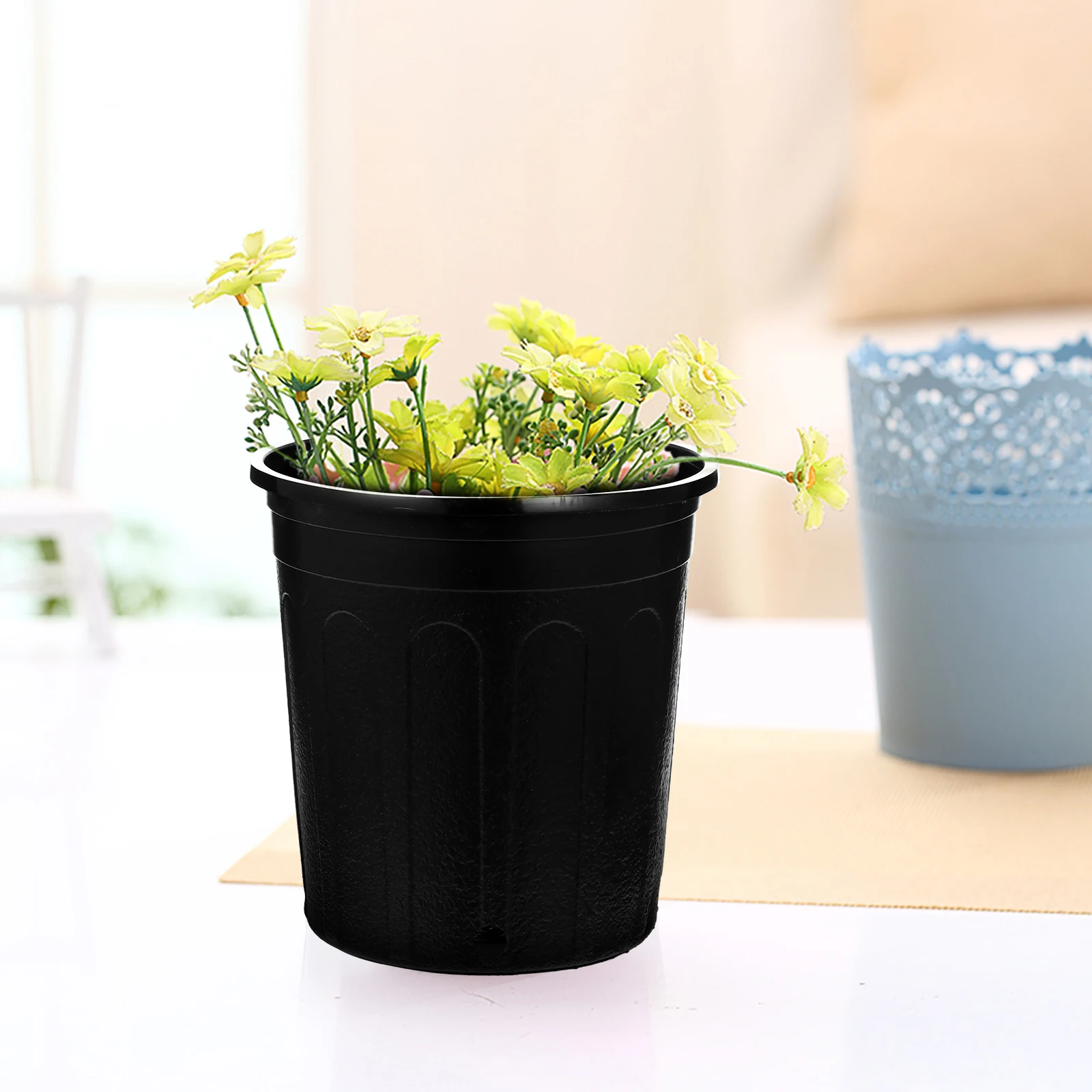 10 Pcs Control Plastic Flower Pots Durable Drainage Holes Plant Flower Pot Nursery Garden Balcony
10 Pcs Control Plastic Flower Pots Durable Drainage Holes Plant Flower Pot Nursery Garden Balcony
