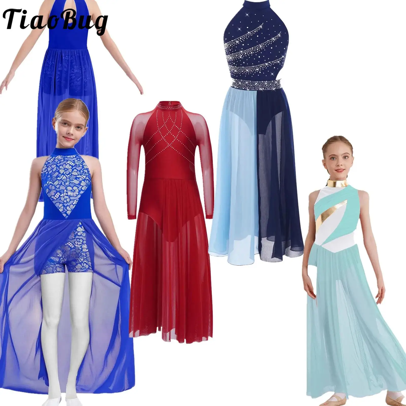 Kids Girls Lyrical Modern Dance Dress Asymmetric Split Mesh Overlay Gymnastics Leotards Figure Skating Dance Performance Dresses
Kids Girls Lyrical Modern Dance Dress Asymmetric Split Mesh Overlay Gymnastics Leotards Figure Skating Dance Performance Dresses