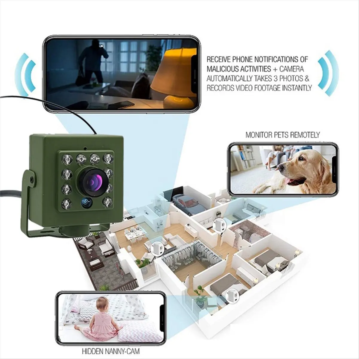 5- миллионов Wi-Fi Bird Box Camera Audio 1920P IR CUT ночного видения RTSP Mini IP IPC Pet Nest наблюдение за птицами объектив 2,8 мм-A50M
5- миллионов Wi-Fi Bird Box Camera Audio 1920P IR CUT ночного видения RTSP Mini IP IPC Pet Nest наблюдение за птицами объектив 2,8 мм-A50M