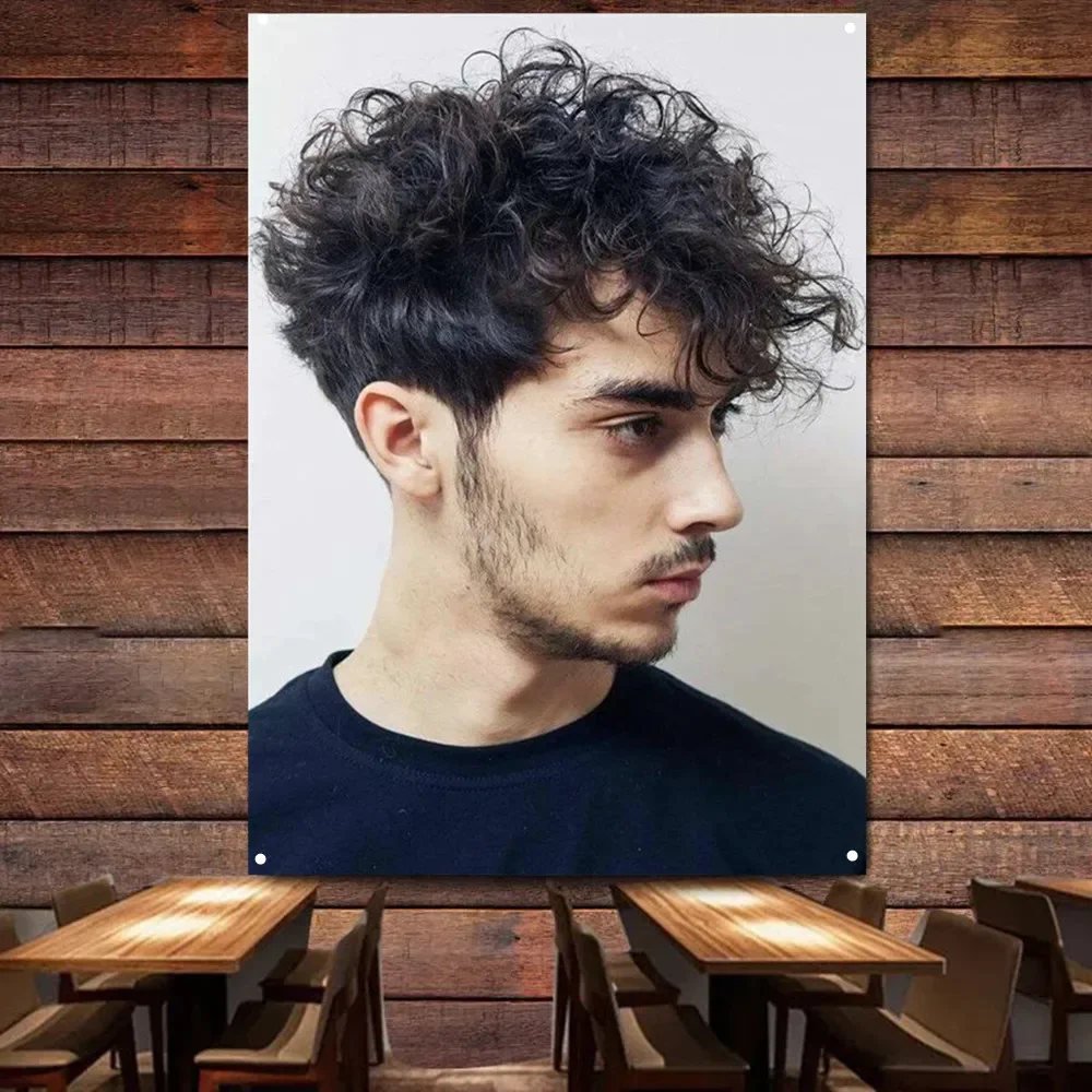 Hairstyling Poster for Barber Shop Wall Art Decor Tapestry Striking and Messy Hairstyle for Men Flag Digital Printing Banner 1
Hairstyling Poster for Barber Shop Wall Art Decor Tapestry Striking and Messy Hairstyle for Men Flag Digital Printing Banner 1