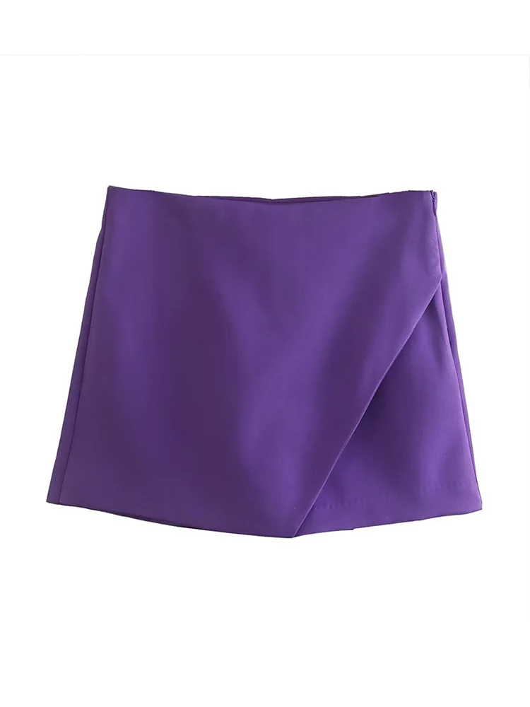 Candy colored asymmetrical shorts skirt women's zipper fly pocket hot pants chic pants
Candy colored asymmetrical shorts skirt women's zipper fly pocket hot pants chic pants