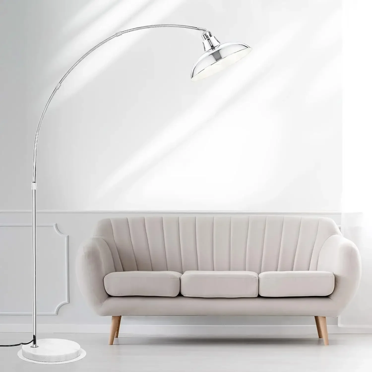 High quality Sliver Standing Lamp for Living Room, Rotatable Arch Metal Pole Task Lamp Over The Couch
High quality Sliver Standing Lamp for Living Room, Rotatable Arch Metal Pole Task Lamp Over The Couch