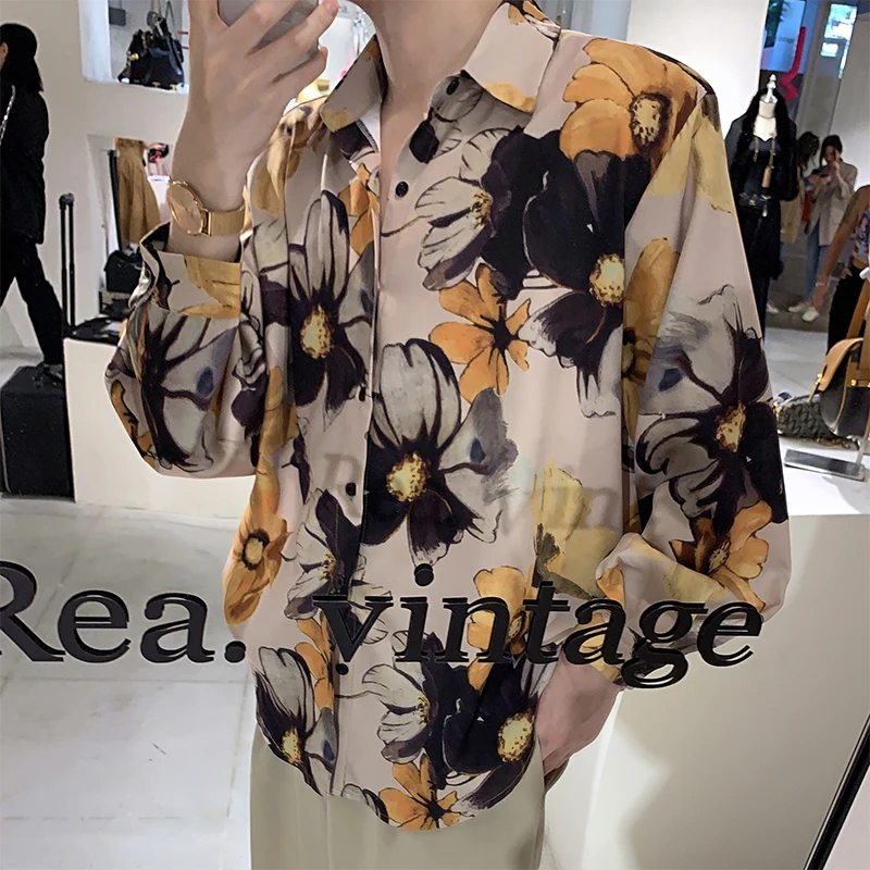 Ретро Гонконг Sle Floral irt Весна Лето Мужчины Женщины Свободный крой Длинный све Шифон Дизайн Sensation Маленький ence Cro
Ретро Гонконг Sle Floral irt Весна Лето Мужчины Женщины Свободный крой Длинный све Шифон Дизайн Sensation Маленький ence Cro