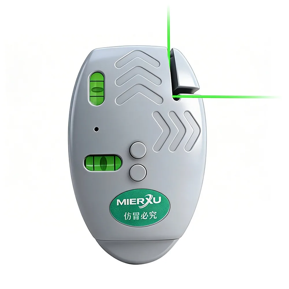 High-precision Red-green Laser Level Mini Right-angle Rechargeable Ground Wire Level High-intensity Light