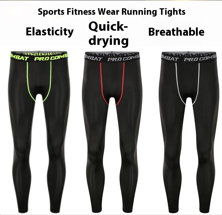 Summer running training high elastic basketball leggings sports tights quick-drying men's fitness pants
Summer running training high elastic basketball leggings sports tights quick-drying men's fitness pants