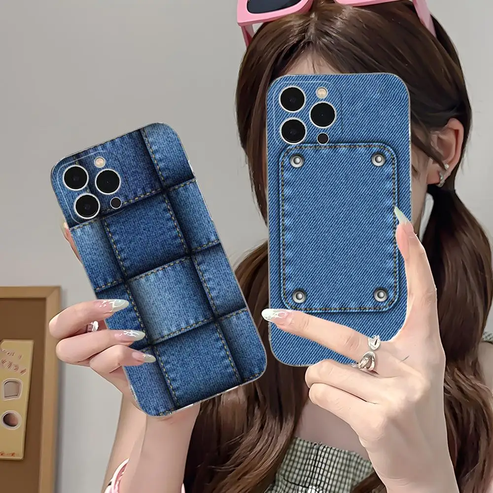 Jeans Texture Mobile Phone Case for iPhone 17 16 15 14 13 12 11 X XR XS Air Pro Max Plus Mini Clear Colorful Cover Pretty Luxury
Jeans Texture Mobile Phone Case for iPhone 17 16 15 14 13 12 11 X XR XS Air Pro Max Plus Mini Clear Colorful Cover Pretty Luxury