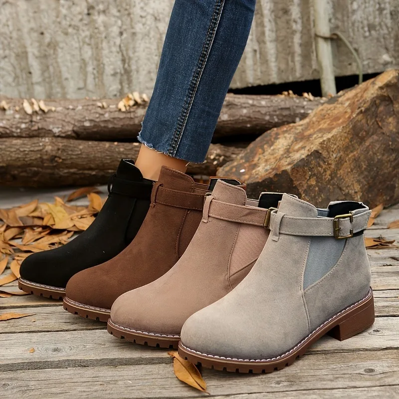 Women's Shoes High Quality Belt Buckle Women's Boots Fashion Plus Size Modern Boots Women Hot Sale Round Toe Naked Boots
Women's Shoes High Quality Belt Buckle Women's Boots Fashion Plus Size Modern Boots Women Hot Sale Round Toe Naked Boots