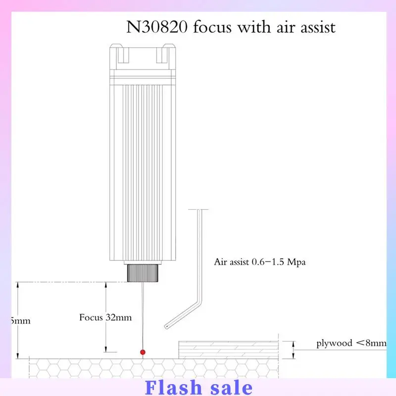 A06R 40W 450Nm Blue Light Laser-Head N30820 Laser Module For DIY Wood Engraving And Cutting Tool
A06R 40W 450Nm Blue Light Laser-Head N30820 Laser Module For DIY Wood Engraving And Cutting Tool