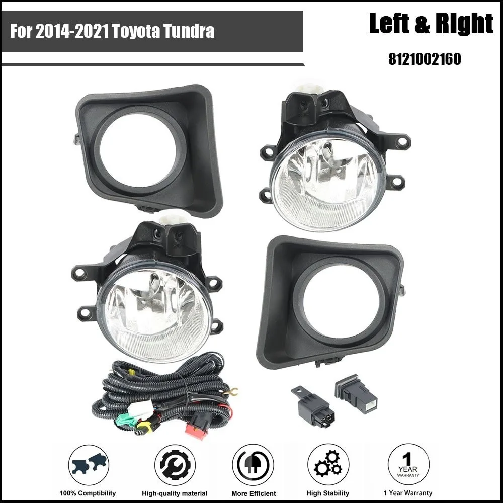Clear Fog Lights Bumper Lamps w/ Switch For Toyota Tundra 2014-2021 Left + Right
Clear Fog Lights Bumper Lamps w/ Switch For Toyota Tundra 2014-2021 Left + Right