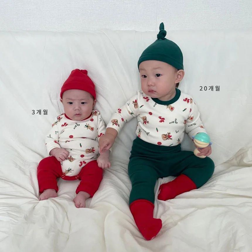 Baby Christmas Outfit Set Baby Clothes Three Piece Set Autumn and Winter New Baby Jumpsuit Ins Style
Baby Christmas Outfit Set Baby Clothes Three Piece Set Autumn and Winter New Baby Jumpsuit Ins Style