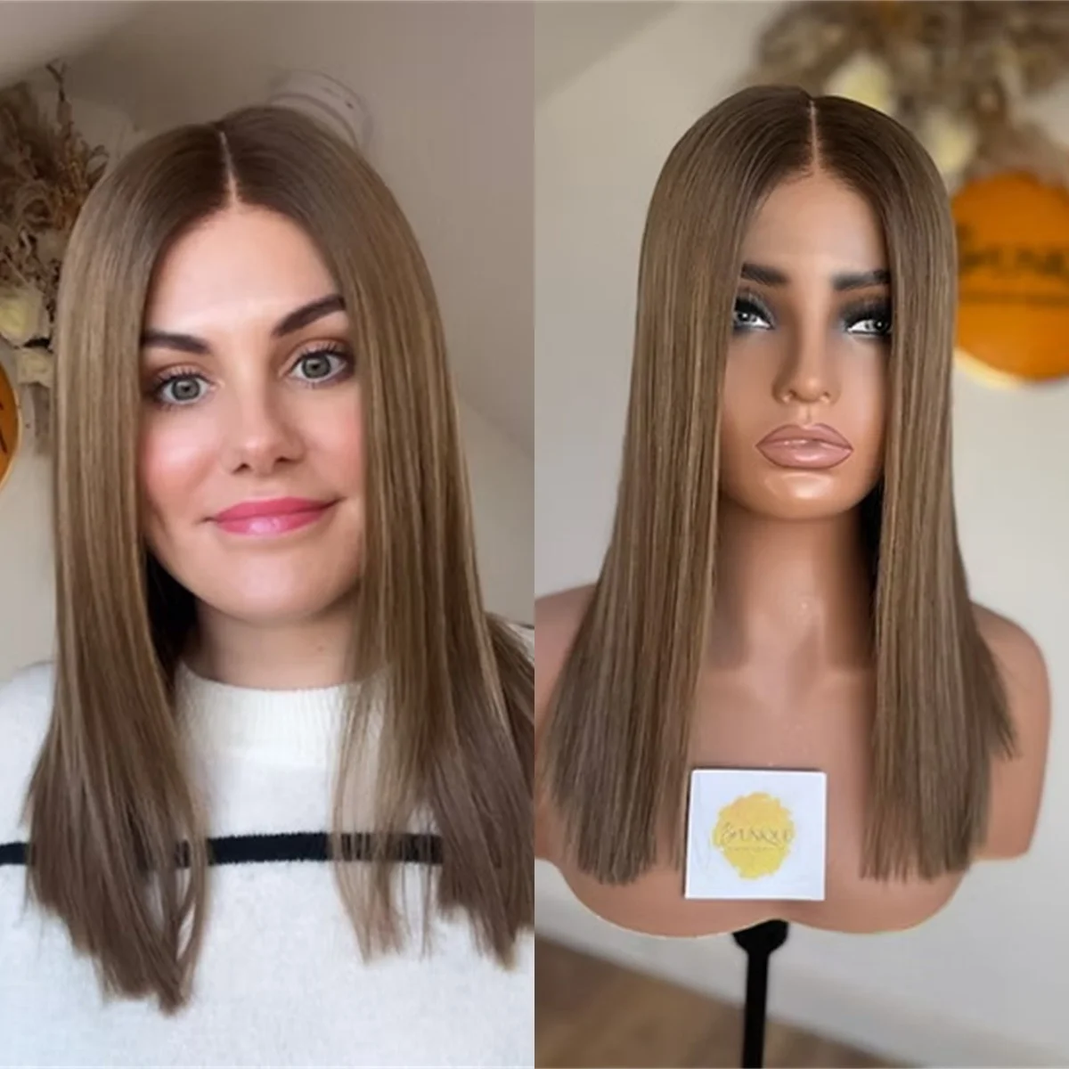 13X4 Ombre Brown with Blonde Highlights HD Lace Front Wig High Quality Synthetic Wig High Heat Fibre Party Daily Cosplay Wig
13X4 Ombre Brown with Blonde Highlights HD Lace Front Wig High Quality Synthetic Wig High Heat Fibre Party Daily Cosplay Wig
