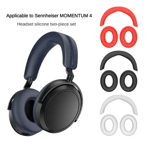 Siliconen Beschermhoes Hoofdband Oorkap Waterdicht, En Wasbaar Geschikt Voor Sennheiser Momentum 4 Hoofd Gedragen Oortelefoons