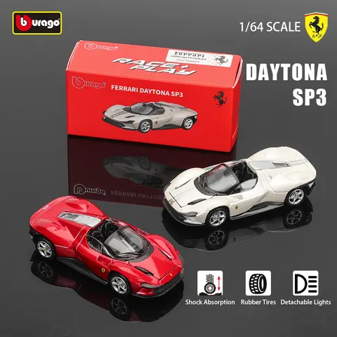 Bburago 1:64 genuine Ferrari SP3 SP1 458 ENZO F40 F12TDF SF90 car model series children's Christmas boy gift toys